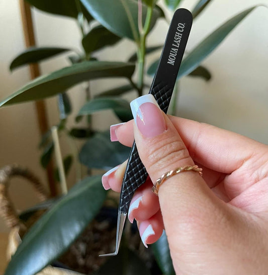 Alona Tweezers - 90 Degree - Diamond Pattern - Discontinued, Final Sale