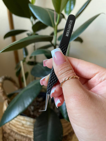 Alona Tweezers - 45 Degree - Diamond Pattern - Discontinued, Final Sale