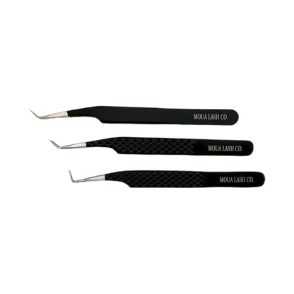 Alona Tweezers - 45 Degree - Diamond Pattern - Discontinued, Final Sale